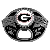Georgia Bulldogs Bottle Opener Belt Buckle - NCAA College Athletics - Fan Shop Merchandise