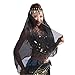 PanDaDa Belly Dance Veils Chiffon Shawl Wraps Head Scarf Headband with Coins