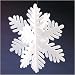 Kurt Adler 3D White Glitter Snowflake Christmas Ornament 8