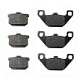 1986-2003 Kawasaki ZG 1200 Voyager XII Kevlar Carbon Front & Rear Brake Pads