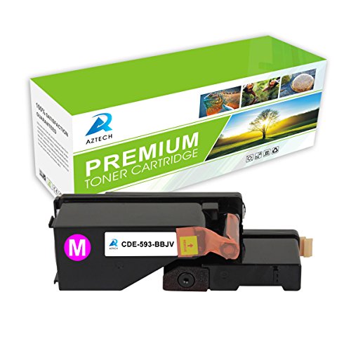 Aztech DELL E525W Magenta Toner Cartridge Replaces 593-BBJV DELL G20VW Magenta Used for Dell Color Multifunctio E525w Printer, 1 Pack (1,400 Pages)