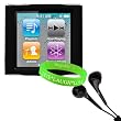 Premium Black Hard Shell Snap Case for Apple iPod Nano 6th Gen Skin Case (6th Generation Nano, 6G, 6th Gen) compatible with 8GB /16GB Apple iPod Nano Touchscreen + Black Headphones + Live * Laugh * Love Vangoddy Wrist Band!!! Premium Black Hard Shell Snap Case for Apple iPod Nano 6th Gen Skin Case (6th Generation Nano, 6G, 6th Gen) compatible with 8GB /16GB Apple iPod Nano Touchscreen + Black Headphones + Live * Laugh * Love Vangoddy Wrist Band!!!