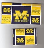 Checkbook Cover Debit Set Made with University of Michigan Fabric