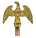 America's Flag Company HW7INEAGLE 7-Inch Flagpole Ornament, Metal Gold Eagle