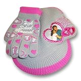 Girl's Disney High School Musical Knit Radar Hat and Gloves Set (7-14)