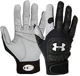 Under Armour Cage II Adult Batting Gloves - Black/Grey