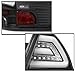 ZMAUTOPARTS LED Bar Tube Signal Tail Brake Lights Rear Lamps Black For 2006-2013 Chevy Impala