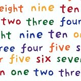 Count with Maisy by Lucy Cousins Numbers White Fabric