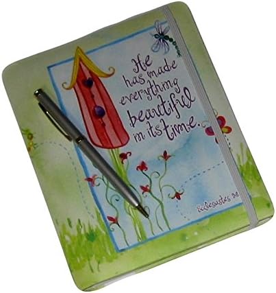He Has Made Everything Beautiful Scripture Padded Journal Notebook and Ink Pen Set (2 Items)