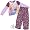 Disney Princess Purple Floral Pajamas for Toddlers and Girls