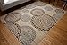Feraghan/New City Contemporary Modern Flowers Wool Area Rug, 2' x 3', Brown/Beige