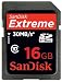 SanDisk 16GB Extreme - SDHC Class 10 High Performance memory card (SDSDX3-016G-P31, Retail Packaging) - NEW 30MB/s version