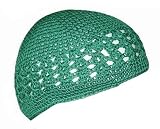 New Crocheted Knit Beanie- Kelly Green