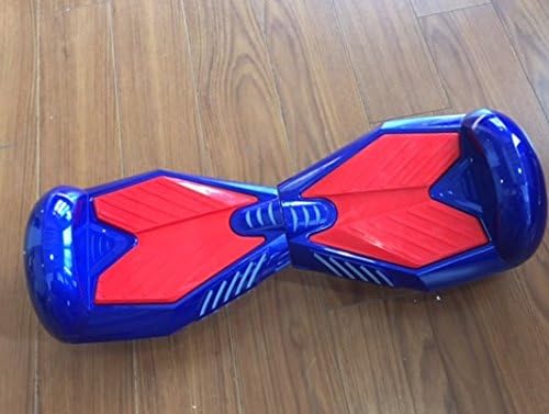 SJF BRAND Bluetooth Speaker Smart Balance Hover Board Electric Scooter - 7 Inch, Transformer Edition (Solid Blue/Red 1 week delivery)