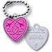 from CoinsandPins Trackable Geocaching Pink Love Heart Travel Tag - Unactivated