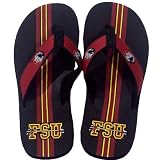 Florida State Seminoles (FSU) Black Ladies Sandals W/Team Stripes