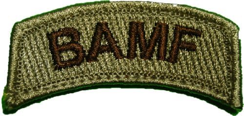 BAMF Velcro Morale Patch - Desert Tan