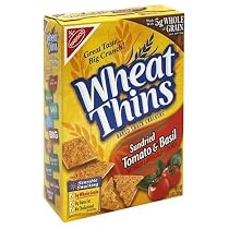 Wheat Thins, Sundried Tomato & Basil, 9.5-Ounce Boxes (Pack of 6)