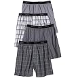 Hanes Men's 4-Pack Classic Comfort Flex Waistband Woven Boxers Underwear