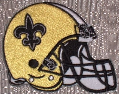 NFL FOOTBALL NEW ORLEANS SAINTS HELMET EMBROIDERED PATCH