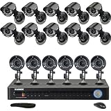 16-Channel 1TB DVR with 16 Indoor/Outdoor Night Vision Cameras