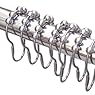 Wrenwane Shower Curtain Hooks - 100% Stainless Steel, Polished Chrome, Set of 12 Rings