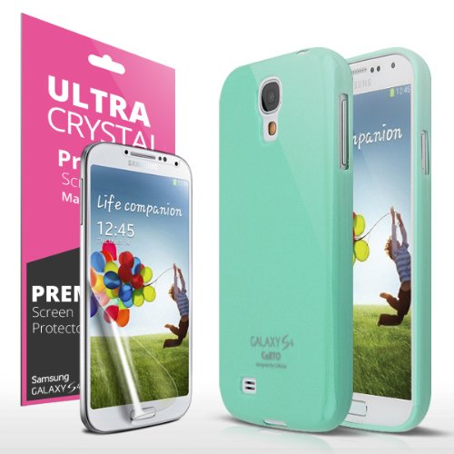 Cellto Samsung Galaxy S4 IV i9500 Premium Slim Fit Flexible TPU Case Cover & Screen Protector (Samsung Galaxy S4 / Compatible to Sprint , AT&T, T-Mobile, US Cellular, Verizon, and All International (Mint) Cellto Samsung Galaxy S4 IV i9500 Premium Slim Fit Flexible TPU Case Cover & Screen Protector (Samsung Galaxy S4 / Compatible to Sprint , AT&T, T-Mobile, US Cellular, Verizon, and All International (Mint)