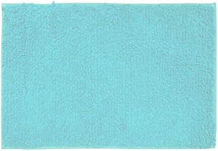 Casale Home Super Soft Microfiber Chenille 40x60cm Bath Rug with Non Skid Latex Backing, Mint, 17 x 24"