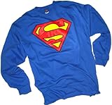 IMAGE OF Superman Classic Shield Adult Long-Sleeve T-Shirt, XX-Large