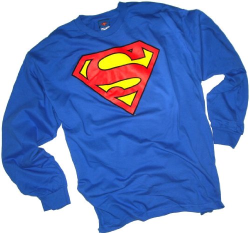  Superman Classic Shield Adult Long-Sleeve T-Shirt