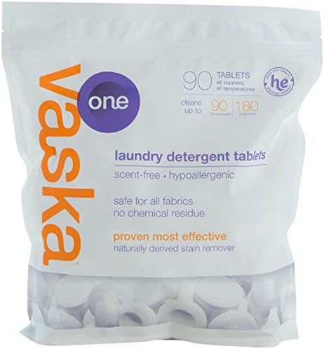 Vaska One Laundry Detergent scent free 90 ct