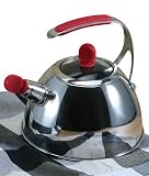 Review Danesco  / Stovetop Kettle with Glass Lid and Red Accents By Danesco
