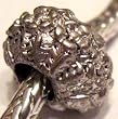Silver Plated Spacer Bead Fits Pandora Pressed Flowers and Leaves, 13mm (1)