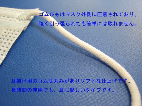人気色 ホワイト　細菌ろ過効率（BFE） 97-98%　医療用 使い捨て マスク ホワイト 50枚入 新型インフルエンザ　対策