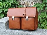 Natural Cowhide Leather Briefcase