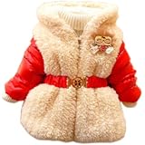 Kubeer Baby 1-5T Children Party Coats Cloth Girl Kid Warm Fur Coat Outwear Tops