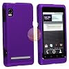 Snap-on Rubber Coated Case for Motorola Droid 2, Dark Purple