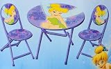 Disney Fairies Tinkerbell 3 Piece Folding Table and Chair Set