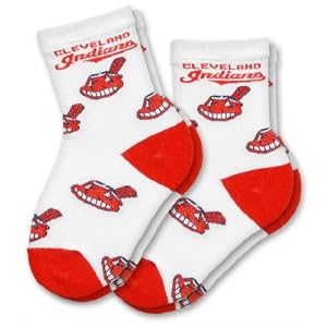 Cleveland Indians Kid's Infant Socks (2 Pack) by 