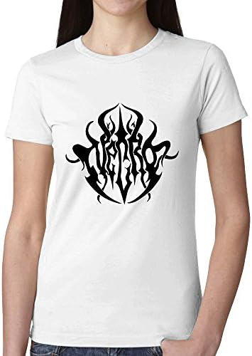 Music Band Logo Necro Ms. round neck short-sleeved T-shirt White