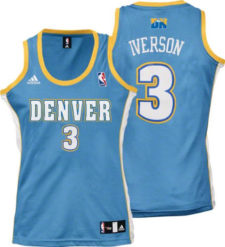 Allen Iverson adidas Fashion Denver Nuggets Women's Jersey