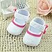 DZT1968® Baby Girl White Soft Sole Mary Jane Shoes Prewalker Sneakers (0~6 Months)