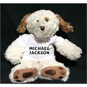 Plush Dog (Dog Tired) toy with Michael Jackson