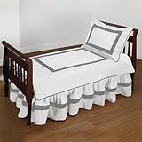 Baby Doll Bedding Classic II Toddler Bedding Set, White