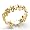 Plumeria Eternity Ring in 14K Yellow Gold