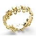 Plumeria Eternity Ring in 14K Yellow Gold