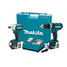 Makita LXT211A 18-Volt LXT Lithium-Ion Cordless 2-Piece Combo Kit with Rapid Automotive Charger