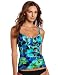 Magic Suit Women's Larissa Tankini, Blue, 14