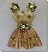 Gold and Green Crystal Dress Pin B3H52