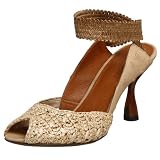 Donna Karan Women's Giacometti Ankle-Strap Sandal/Ostrich